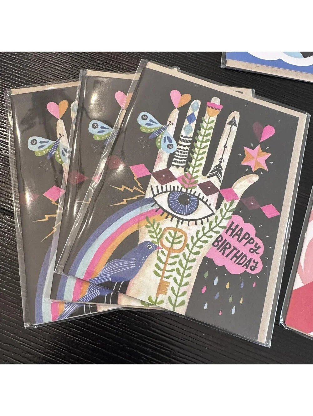 Lisa Congdon EM & Friends Greeting Card Lot of 9 Birthday Encouragement, New